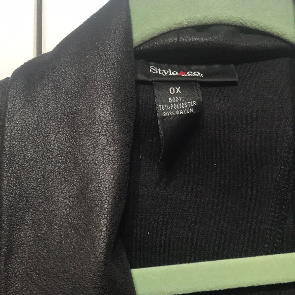 Black Faux Leather Jacket - Picture 2 of 8